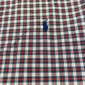 Mens Polo Ralph Lauren Plaid Classic Fit Casual Dress Button Front Shirt XL Vint